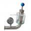 Sanitary Stainless Steel Safety L type Exhaust Valve with or without Pressure Gauge for Beer Fermentation Tank