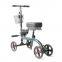 knocked down steerable seated leg support safe adjustable handicap medical knee rollator scooter walker for injury