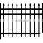 Home Garden Powder Coated Top Spear Metal Tubular Black Aluminum Fence Panels