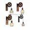 American antique wall lamp creative pulley vintage Iron wall lights modern black lighting