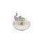 gold elephant custom logo gold small ceramic jewelry ring dishplay tray dish plate