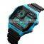New arrival SKMEI 1299 low cost wrist watch pu band dual time ABS plastic watch water resistant digital sport watches