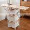Chinese Factory Cheap Wooden Ironing Board Ironing Storage Cabinet With Wicker Drawers