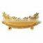 gold plated metal fancy bowl