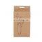 Printing Private Label Logo Customized High Quality Kraft Paper Package Case USB Cable Box for Phone Accessories
