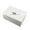 Wholesale custom logo white clamshell paper set box jewelry necklace ring watch box