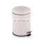 Favorable Price Different Colors  Dustbin  Basic Household Stainless Steel Pedal Bin 3L Office  Kitchen Arch Cover Dustbin