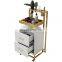 Barber Shop Tool Cabinet Hair Salon Hair Cutting Cabinet Multi-functional Locker Storage Beauty Salon Trolley