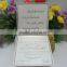 Begali Good Quality Ribbon Buckle Handmade Lace Wedding Invitations