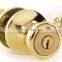 US Traditional tubular knob door lockset polished brass hotel/inn/motel passage way aisle dummy door knob locks