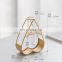 Small Iron Crystal Glass Vase Home Decor Desktop Clear Test Tube Hydroponic Vase