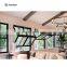 American Style Aluminum Vertical Folding Glass Windows Aluminium Bi Fold Window Fold Up Glass Windows
