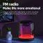 Tragbarer Mini-Drahtlos-Bluetooth-Lautsprecher mit USB-Stereo-Sound, Musikbox mit transparentem RGB-Licht, Bluetooth-Lautsprecher