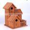 new unfinished wooden bird villa cage bird house wholesale