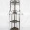 3-tier Wrought Iron Cheap Single Corner Shelf