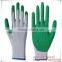 high quality orange latex coated glove working cotton glove rubber safety glove
