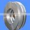 Band saw steel strip in coils