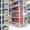 Double sided metal supermarket storage shelving rack