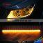 Cotton light universal flexible led drl/ daytime running light white&yellow turning light