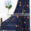 Wholesale Korean Fashion Women Colorful Flower Embroidered Scarves                        
                                                Quality Choice