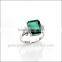 925 Stering Silver Created Emerald Set Hot Gemstone Jewelry