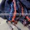 70CMX200CM Cotton Linen Women Pashmina Scarf with Colorful Fringes