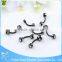 Wholesale China crystal piercing titanium anodized black 14g eyebrow rings