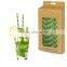 Bamboo Design Wholesale Disposable Drink Striped Paper Straws Supplier's Choice