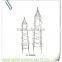 LC-85227 Modern wrought Iron climbing Vines garden plant obelisk