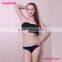 2016 Fashion Strapless High Waist Purple Striped Beachwear