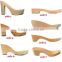 Wholesale Female wood soles high heels