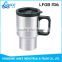 popular stainless steel big coffee mugs with handle 16oz