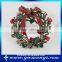 New Arrival Good Colorful Multicolor Christmas Bow Wreath Crystal Pin Brooch Gold Jewelry B0469
