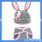 HOGIFT newest baby photography props infant handmade knitting sweater and diaper cover baby Rabbit clothes set