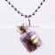 Eco-friendly Natural Stone Necklace Glass Bottle Necklace Pendant                        
                                                Quality Choice