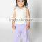 Good quality Pure color cotton Karate Pants for baby girls