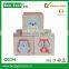 Cute animal wooden blocks wooden cube block toy