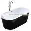 SUNZOOM corner black bathtub,indoor model bathtub,black bathtub
