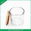 Good selling glass spice jar with bamboo lid, sets of 6 pcs
