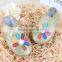 A-bomb Cute Abordable Rainbow Flower wholesale baby cow leather babies Infants moccasins manufacturers infant prewalking shoes
