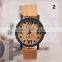 Top Quality Luxury Wood Watch Leahter Strap Quartz Analog Men Women Wooden Wristwatch Relogio Feminino Clock