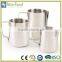 Tea coffee frothing foam fancy 450ml 600ml stainless steel milk pitcher for cafe