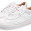 White Genuine Leather Sneakers