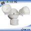 Utilitech Pro 110-Degree 2-Head Black LED Motion-Activated Flood Light with Timer
