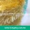 (X-125) 2016 mustard yellow color polyester long haired feather yarn manufacturer
