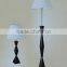 2015 Modern black wooden and white shade hotel lamp/lights
