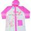 PVC cute raincoats for juniors, raincoats for women, pvc vinyl raincoat