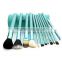 Professional 4 Colors New 12 Pcs Makeup Brush Cosmetic Make Up Brushes Set with Cup Holder Case Kit