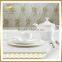 Italian porcelain gold rim dinner dinnerware set