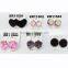 cheap wholesale daily wear christmas resin crystal clip on earrings